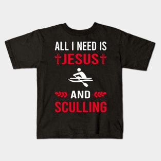 I Need Jesus And Sculling Kids T-Shirt
